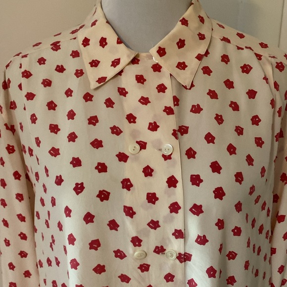 Salvatore Ferragamo vintage 100% silk blouse - Picture 3 of 7